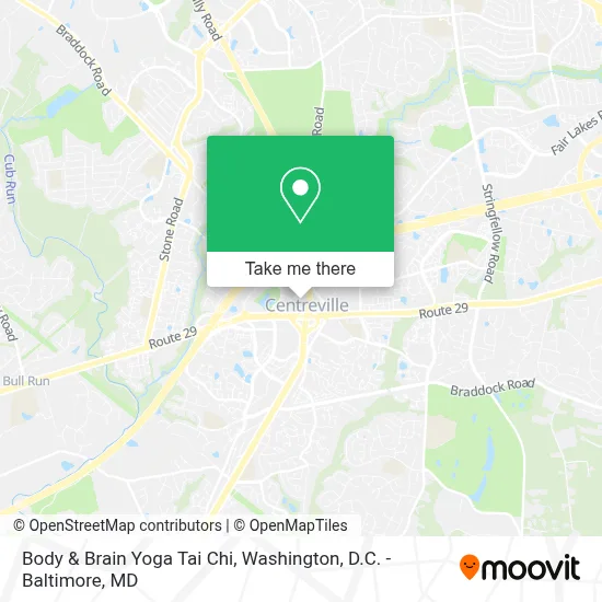 Body & Brain Yoga Tai Chi map