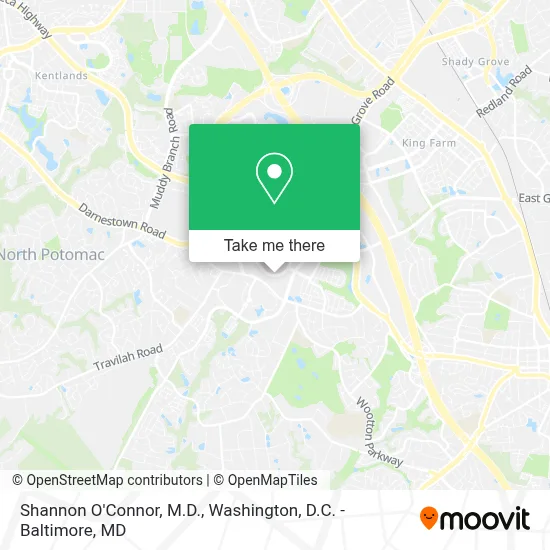 Shannon O'Connor, M.D. map