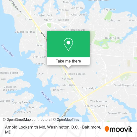 Arnold Locksmith Md map