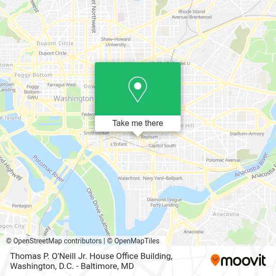 Thomas P. O'Neill Jr. House Office Building map