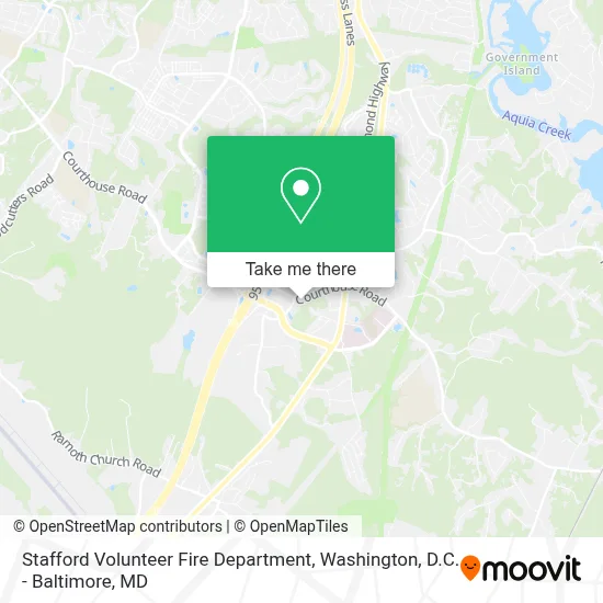 Stafford Volunteer Fire Department map