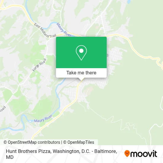Hunt Brothers Pizza map