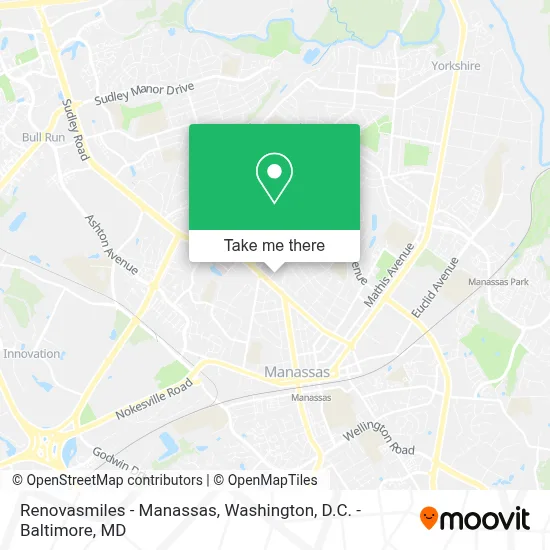 Renovasmiles - Manassas map