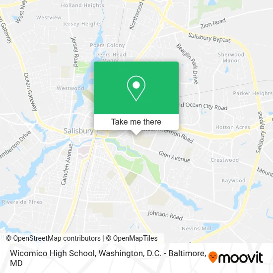 Wicomico High School map