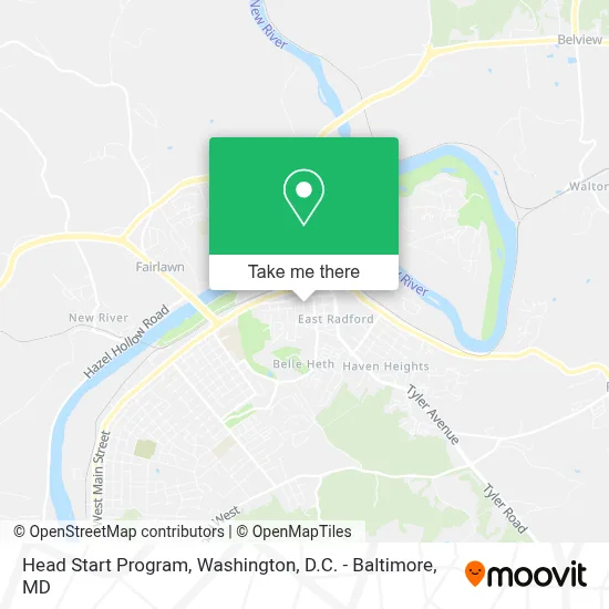 Head Start Program map