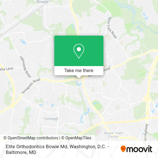 Elite Orthodontics Bowie Md map
