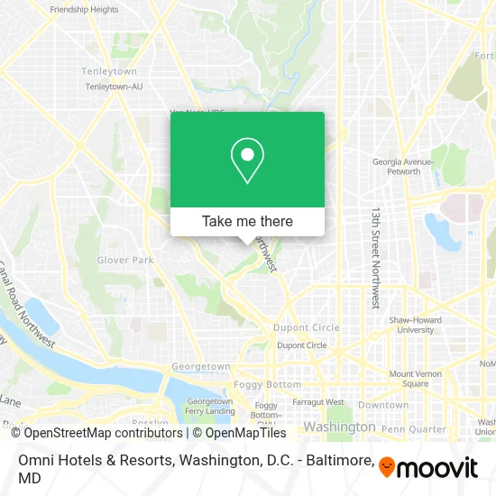 Omni Hotels & Resorts map