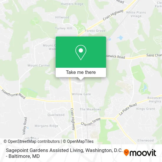 Sagepoint Gardens Assisted Living map