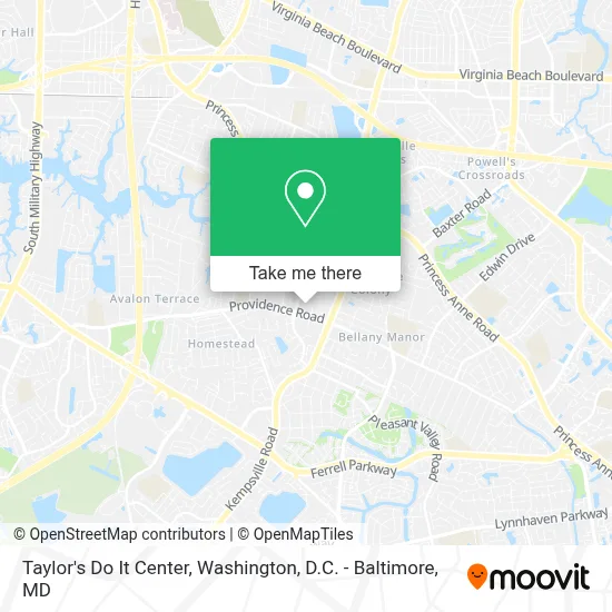 Taylor's Do It Center map