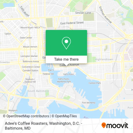 Adee's Coffee Roasters map