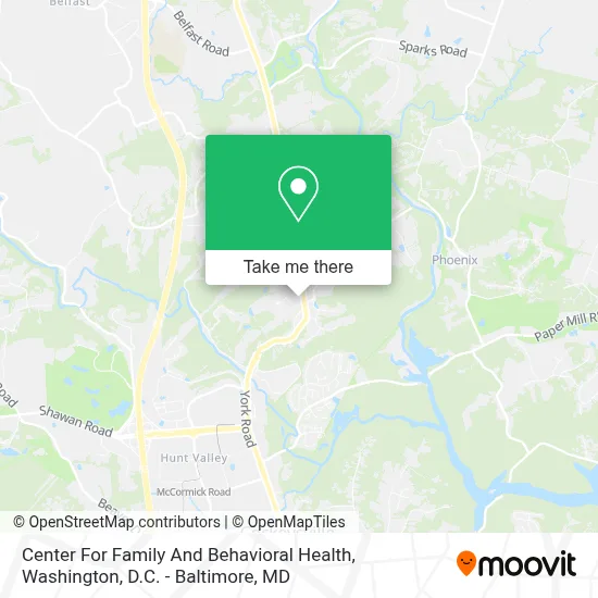 Center For Family And Behavioral Health map