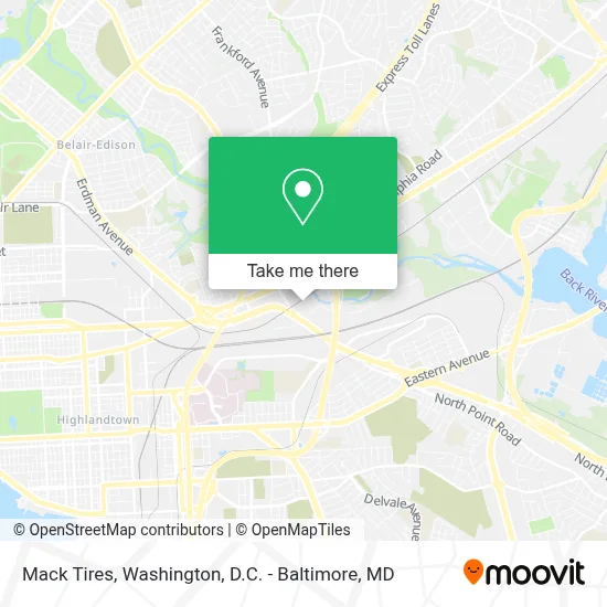 Mack Tires map