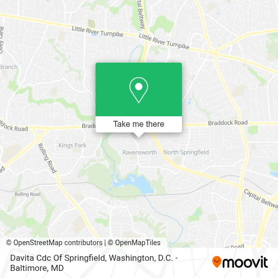 Davita Cdc Of Springfield map