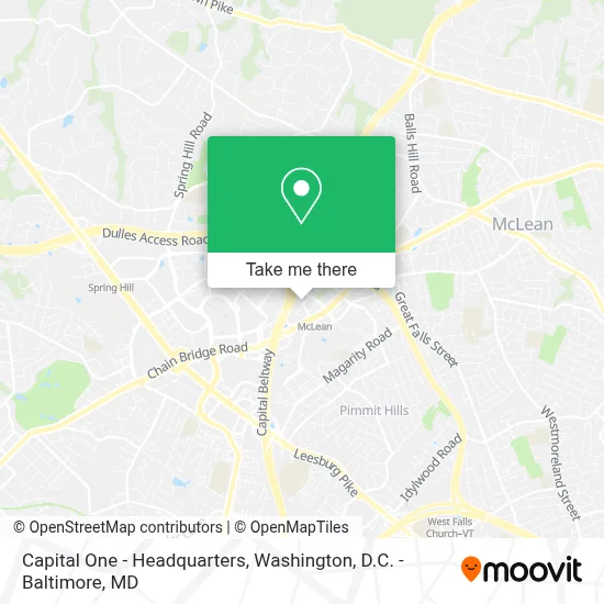 Capital One - Headquarters map