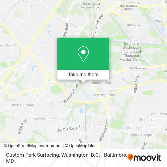 Custom Park Surfacing map