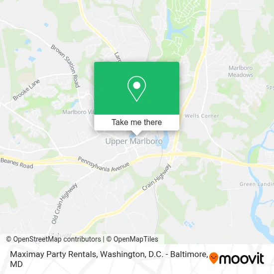Maximay Party Rentals map