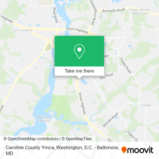 Caroline County Ymca map