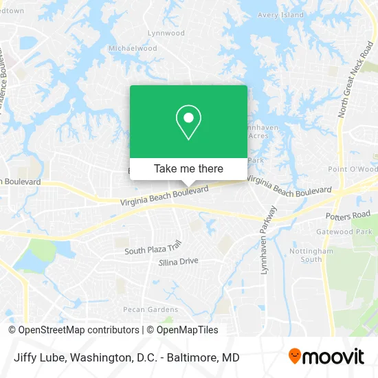 Jiffy Lube map