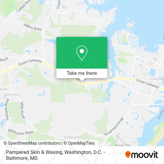 Pampered Skin & Waxing map