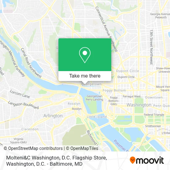 Molteni&C Washington, D.C. Flagship Store map