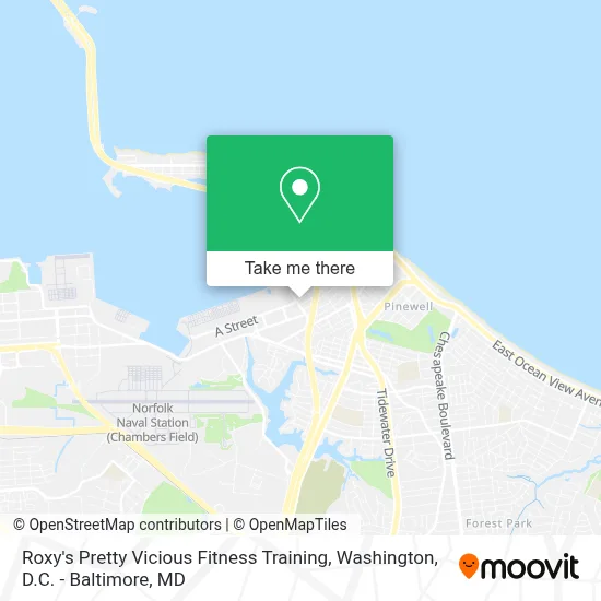 Roxy's Pretty Vicious Fitness Training map