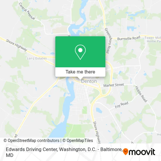 Edwards Driving Center map