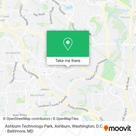 Ashburn Technology Park, Ashburn map
