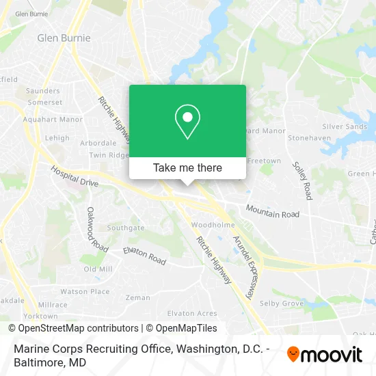 Marine Corps Recruiting Office map
