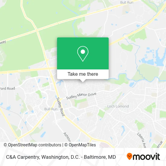 C&A Carpentry map