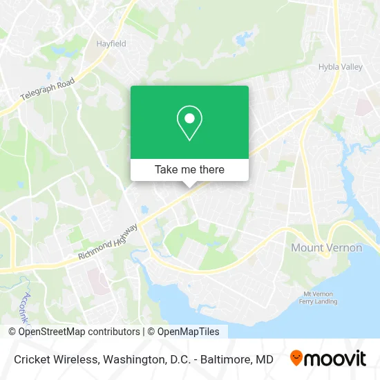 Cricket Wireless map