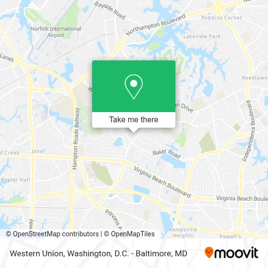 Western Union map