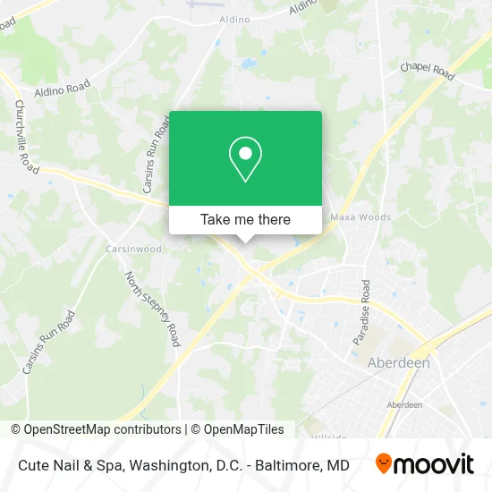 Cute Nail & Spa map