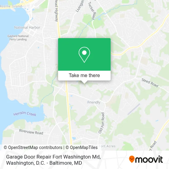 Garage Door Repair Fort Washington Md map