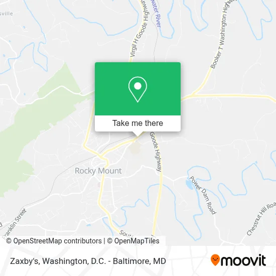 Zaxby's map