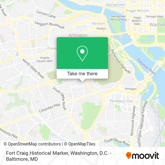 Fort Craig Historical Marker map