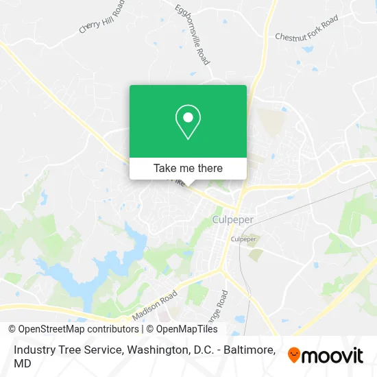 Industry Tree Service map