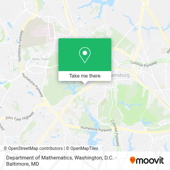 Department Of Mathematics map