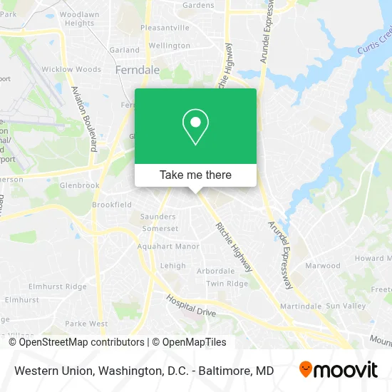 Western Union map