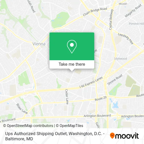 Ups Authorized Shipping Outlet map