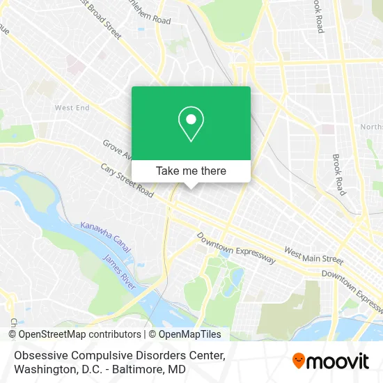 Obsessive Compulsive Disorders Center map