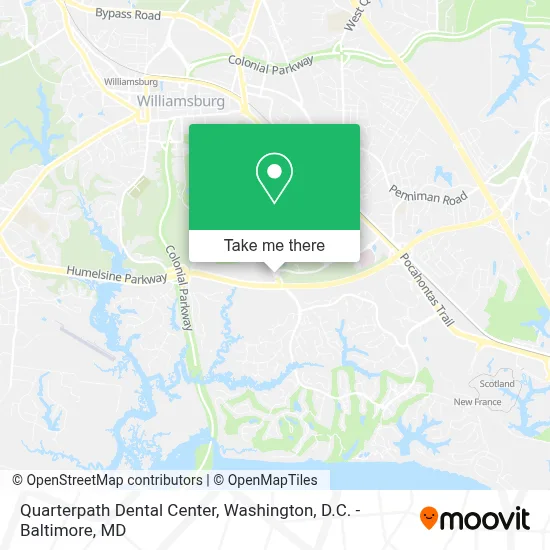Quarterpath Dental Center map