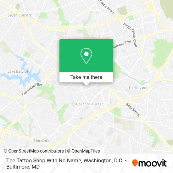 The Tattoo Shop With No Name map