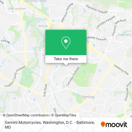 Gemini Motorcycles map