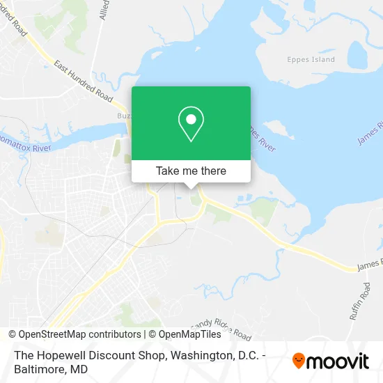 The Hopewell Discount Shop map