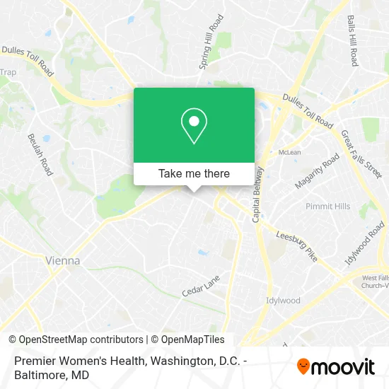 Premier Women's Health map