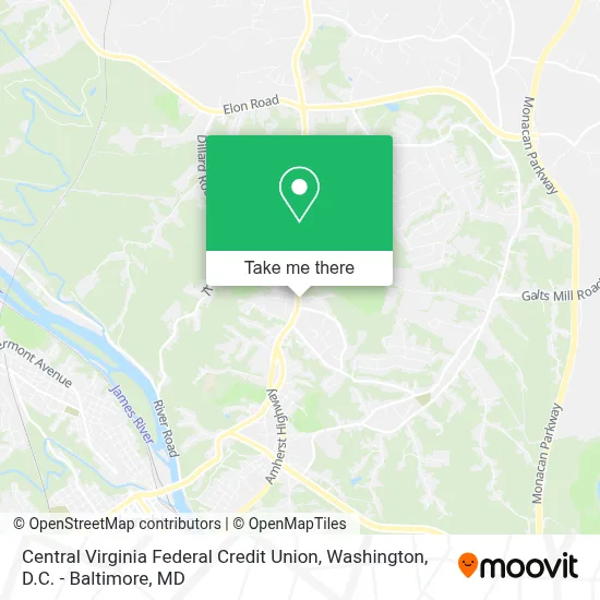 Central Virginia Federal Credit Union map