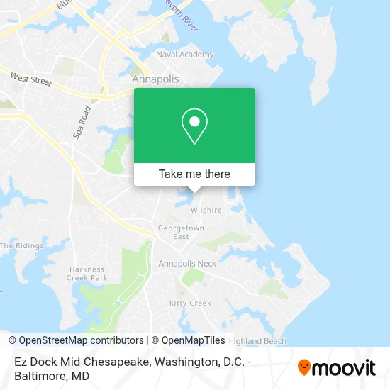 Ez Dock Mid Chesapeake map