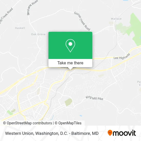 Western Union map