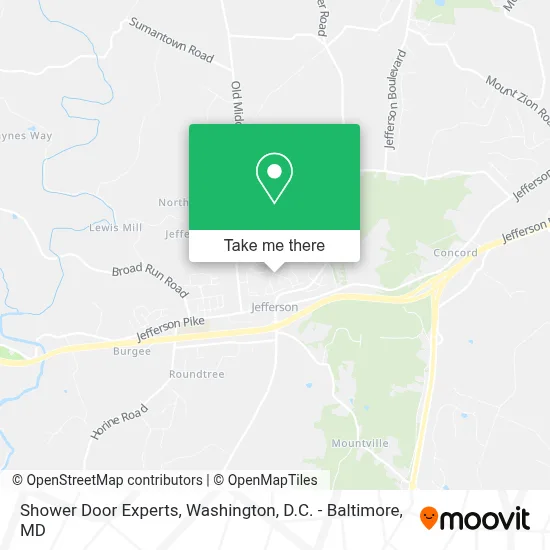 Shower Door Experts map
