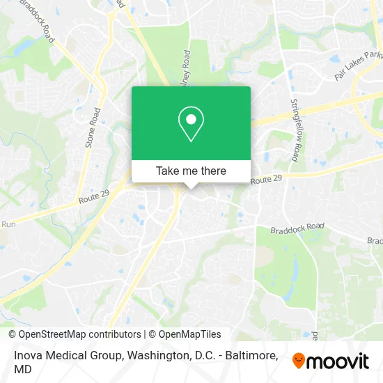 Inova Medical Group map
